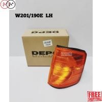 ราคา พร้อมส่ง ไฟมุม ไฟเลี้ยว มุม BENZ W201 190E ปี 1993 ฝาส้ม DEPO TYC สินค้าใหม่ (17253040016)