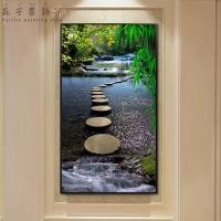 ราคา Entrance Decorative Painting Single Vertical Version Corridor Corridor Hanging Painting Flowing Water Makes Money Landscape Landscape painting Wall Painting 0726A3 (19862186306)