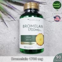 ราคา Carlyle Pineapple Enzyme Bromelain 1700 mg 90 Quick Release Capsules โบรเมเลน บรอมีเลน โบรมีลีน (20978848966)