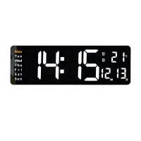 ราคา Ermo ซื้อ1แถม1 นาฬิกาแขวนผนังนาฬิกาแสดงตัวเลขแบบนอร์ดิกห้องนั่งเล่นแบบทั่วไปนาฬิกาดิจิตอลฟังก์ชั่นหน้าจอขนาดใหญ่นาฬิกาปลุกนาฬิกาแบ็คดรอปเป่าลม LED (17836738722)