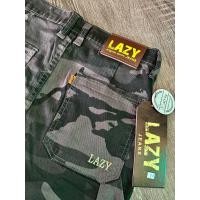 ราคา กางเกงยีนส์ Lazy ทรงช่างลายทหาร ปักกระเป๋าหลัง (22882374333)