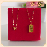 ราคา สร้อยคอเกลียวอิตาลีพร้อมจี้ จี้ทองคำแท่ง GoldBar น้ำหนัก 0 8 0 9 กรัม ทองคำ 99 99 (22364102442)