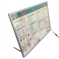 ราคา กล่องไฟแบบบางกรอบแขวนป้ายเมนู LED โฆษณา A4 A3 A2 50 70ซม 60 90ซม (21334494202)