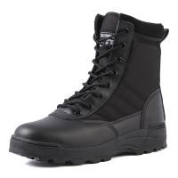 ราคา รองเท้าปีนเขา ทนทานสำหรับมืออาชีพกลางแจ้ง รองเท้าบู๊ตยุทธวิธีทหาร SWAT Boots รองเท้าบูทสูงสำหรับผู้ชาย (21350481779)