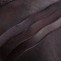ราคา Wrinkle WalletVintage Handmade Cow Leather Card Holder for Men Leather Bifold Money Clips (22153022557)