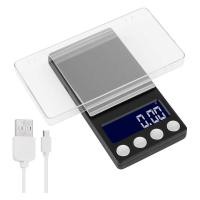 ราคา Digital Kitchen ScalesUSB Rechargeable Pocket Scale 500G 0 01G Mini Scale Electronic Jewelry Food Grams Scale (22856624217)