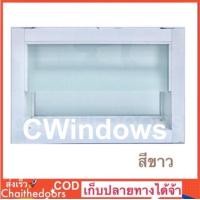 ราคา พร้อมส่ง บานเกล็ดซ้อนระบายอากาศ มุ้งลวด ขนาด40x60 มีมุ้งลวดกันแมลง พร้อมส่งทุกสี (6415590064)
