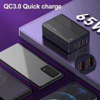 ราคา Super Fast Charger หัวชาร์จเร็วกำลังไฟ 65W หน้าจอแสดงผล QC4 PD QC3 0 ตัวเดียวจบ 2USB C 2USB A LDNIO A4808Q สายยาว150cm (16984202585)