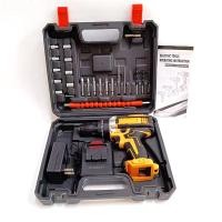 ราคา สว่านไร้สาย 220V Cordless Drill Electric Hammer Impact 2 Battery Case Screwdriver Accessories set cordless drill cordless drill hammer impact impact drill (21341109854)