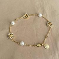 ราคา TORY BURCH สร้อยข้อมือแบรนด์ americanniche ประดับเครื่องประดับออกแบบพิเศษเฉพาะตัวกำไลข้อมือป้ายกำกับสอง T (20676725006)
