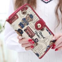 ราคา Lingjia Xiaofei กระเป๋าสตางค์ผู้หญิงแบบใหม่2021กระเป๋าคลัทช์ลายหมีน้อยใส่บัตรหลายช่องแบบยาวสำหรับผู้หญิงกระเป๋าสตางค์อเนกประสงค์กระเป๋าสตางค์ (22346994299)