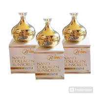 ราคา 3 กล่อง Wises Nano Collagen sunscreen SPF 50PA กันแดดหน้าเนียน ไวซ์ กันแดดนาโนคอลลาเจน เกลี่ยง่าย ไม่เป็นคราบ ใช้ได้กับทุกสีผิว (22602387527)