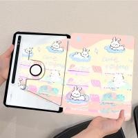 ราคา หมุนได้360 เคส Samsung For Samsung Galaxy Tab S6 Lite Tab A7lite Tab S7 FE Tab S7 S8 เคสฝาพับ ผ้าคลุมลายการ์ตูนน่ารัก เคส Samsung Galaxy Tab A8 Tab S9 S9FE Tab S7 S8 Tab A9 Tab S9 S9FE Tab A9plus (227