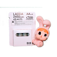 ราคา ถ่านชาร์จ IKEA แบตเตอรี่ AA 1 2V 2450 mAh NIMH แท้ 100 ชุด 4 ก้อน (22290149582)