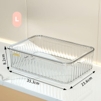 ราคา กล่องเก็บของ 5 ขนาด สีใส มีฝา กล่องพลาสติกอเนกประสงค์ ตะกร้าเก็บของ กล่องใส่ของ กล่องจัดเก็บสิ่งของขนาดเล็ก nicenite (22781002218)