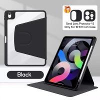 ราคา กันกระแทก เคสไอแพด pro 11 pro 13 นิ้ว 11นิ้ว Air6 2024 ipad case 360 หมุนตั้ง นอนได้ มีที่ใส่ปากกา เคส iPad gen7 gen8 gen9 Air4 Air5 หลังใสชาร์จปากกาในช่องใส่ปากกาได (22140761791)