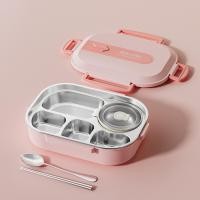ราคา Lunch Box Adult Lunch Box Student Lunch Box Square Divided Lunch Box Japanese style Lunch Box Microwave Heated 304 Stainless Steel Insulated Box (22822217682)