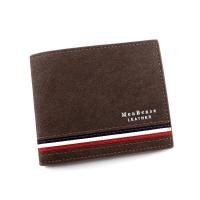 ราคา กระเป๋าสตางค์ใบสั้นสีทึบสำหรับผู้ชายธุรกิจกระเป๋ากระเป๋าสตางค์หนังด้านสำหรับผู้ชาย Lesufgmze8 (19737932972)
