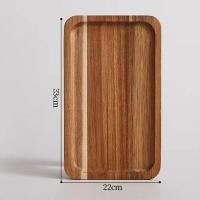 ราคา WOOD ถาดเสิร์ฟ สี่เหลี่ยม Wooden Tray ไม้ยางพารา (22601918966)