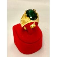 ราคา แหวนทอง 18K พลอยสีเขียวมรกต ด้านข้างพญาครุฑ สีเขียวเป็นสีประจำวันพุธ สวมใส่ได้ทุกราศี ช่วยเสริมบารมี ความอุดมสมบูรณ์ ร่ำรวยร่มเย็น มาให้ผู้สวมใส่ รับประกันสินค้าดีมีคุณภาพ ใส่แล้วโชคดีร่ำรวยๆ (2165198