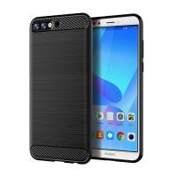 ราคา LANLIN เคสโทรศัพท์สำหรับ Huawei Y7 Pro 2018 Y7 Pro 2019เคสหลัง TPU ซิลิโคนแปรงถ่านคาร์บอนไฟเบอร์สำหรับ Huawei Y7 Pro 2018 (10176525367)