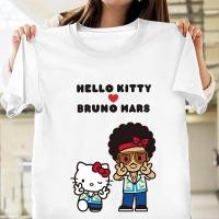 ราคา เสื้อยืด HELLO KITTY BRUNO MARS เสื้อยืดแฟชั่นพิมพ์ S 5XL (21565687520)