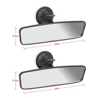 ราคา มุมกว้างกระจกมองหลังกระจกรถด้านหลังกระจกมองหลังปรับได้ถ้วย Universal 360 หมุนรถด้านหลังกระจก (22193545191)