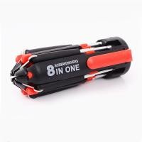 ราคา ไขควง ชุดไขควง พกพา 8 in 1 พร้อมไฟฉาย ไขควงเอนกประสงค์ ไขขวง Screwdriver Set (22840152885)
