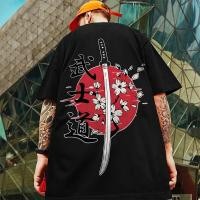 ราคา 3d ญี่ปุ่น Samurai พิมพ์ผู้ชายเสื้อยืดแฟชั่นฤดูร้อน Mens Street Trend เสื้อยืดขนาดใหญ่ S 5XL (21696208146)