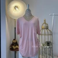 ราคา เสื้อยืดเรย่อนไซส์ใหญ่ BigSize อก 44 ใส่พอดีตัว อก45 48 รัดรูป นุ่มเด้งใส่สบาย คอวี มีเก็บเงินปลายทาง KIT033 (22235517751)