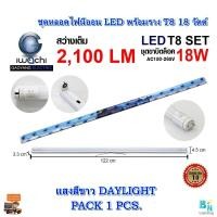 ราคา หลอดไฟนีออนพร้อมราง ชุดหลอดไฟพร้อมราง LED T8 18 วัตต์ หลอดไฟสำเร็จรูป ฟลูเซ็ทหลอดไฟ LED พร้อมรางเหล็ก IWACHI ขาบิดล็อก ชุดหลอดไฟ LED พร้อมราง 18 วัตต์ หลอดไฟLED ชุดหลอดสำเร็จรูป ฟลูเซ็ท LED หลอดพร้อมร