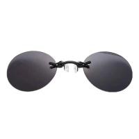 ราคา แว่นกันแดด Morpheus สำหรับผู้ชายวินเทจไร้กรอบแว่นกันแดดแบบคลิปบนจมูกกรอบแว่นตา UV400 (21995803471)