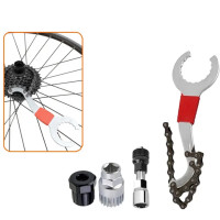 ราคา 4 in 1 ชุดเครื่องมือซ่อมจักรยาน ถอดกะโหลก ถอดเฟือง ถอดขาจาน ประแจล็อคเฟืองชุดเครื่องมือซ่อมจักรยานจักรยานเสือภู ถอดเฟือง ถอดขาจาน (22523905459)