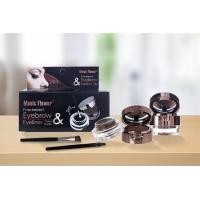 ราคา M7005A Music Flower เจลเขียนคิ้ว 2in1 แบบเจล ฝุ่น ครบจบในเซ็ทเดียว EYEBROW EYELINER 1เซ็ตจะมีทั้งสีดำและสีน้ำตาล แปรง (17121363492)