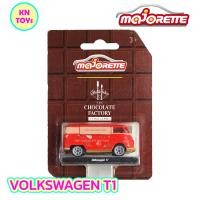 ราคา มาจอเร็ตต์ มาจอเร็ท ช็อคโกแลต แฟคตอรี่ โฟล์คสวาเก้น ที1 MAJORETTE CHOCOLATE FACTORY Volkswagen T1 รถวินเทจ รถเหล็กสะสม โมเดลรถเหล็ก รถตู้วินเทจเหล็ก โมเดลรถตู้วินเทจ ล้อยาง เปิดหลังคาได้ ของแท้ 100 Sc