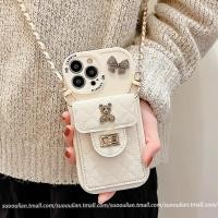 ราคา ซิลิคอนโทรศัพท์กรณีแนวทแยงกระเป๋ารูปร่างหมี3D สำหรับ iPhone 7 7พลัส8 8พลัส XS XR 11 12 13 14 15pro บวก PROMAX (22853520309)