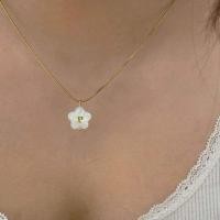 ราคา สร้อยคอ จี้ดอกไม้ จี้ทำจากเปลือกหอยมุก (19642847852)