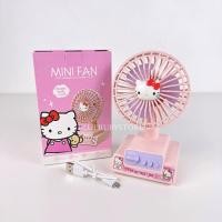 ราคา พัดลมตั้งโต๊ะ Sanrio 3ใบพัด ปรับความแรงได้ 3ระดับ ชาร์จUSB พัดลมมินิน่ารัก ลายการ์ตูน คุโรมิ มายเมโลดี้ คิตตี้ ชินนาม่อน (19616091232)