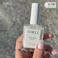 ราคา สีทาเล็บกึ่งเจล ยาทาเล็บ สีมุกประกายชิมเมอร์ U DELI U 730 ไม่อบ Shimmer Pearl Vegan Nail polish ประกายมุก ไร้กลิ่นฉุน สีเล็บสีขาว ทาเล็บสวยๆ (21064941713)
