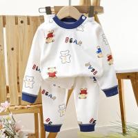 ราคา ชุดนอนแขนยาว ขายาว เสื้อผ้าเด็ก ชุดนอนกันหนาว ผ้าcotton อายุ6เดือน 3ปี (22796365996)