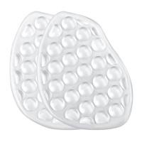 ราคา แผ่นรองเบาะเท้าซิลิโคน VTTO 1คู่นุ่มสำหรับพื้นรองเท้าเสริมผู้หญิงแผ่นเสริมส้นดูแลเท้าแผ่นรองเท้ากันลื่นสำหรับรองเท้า (22257266743)