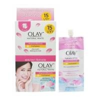 ราคา 1กล่อง 6ซอง แบบฝาจุก Olay Natural White Pinkish Fairness With UV Protection Whitening Cream โอเลย์ พิ้งค์คิช ซองชมพู (1827972359)