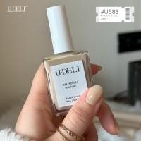 ราคา สีทาเล็บ สีทาเล็บกึ่งเจล U DELI U 683 Earth Tone 16ml Vegan Nail Polish เล็บสีนู้ด ยาทาเล็บ ไม่ต้องอบ ทาแล้วมือผ่องสวย สีผิวไหนก็รอด สีเล็บ ทาเล็บสวยๆ สีนู้ด (16629070639)