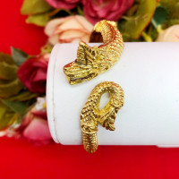 ราคา กำไลงานดิบทองเหลืองลายพญานาค ฟรีไซส์ ปรับขนาดได้ ยังไม่ได้ชุบ ใส่ในชีวิตประจำวันได้ พร้อมส่ง (22639387669)