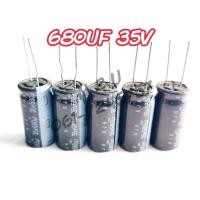 ราคา ELNA Capacitor ตัวเก็บประจุ 680UF 35V 105อาศา อุปกรณ์อิเล็กทรอนิกส์ คอนเดนเซอร์ condenser (16190216844)