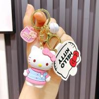 ราคา สวัสดีชุดคิตตี้ขึ้นไดอารี่ Sanrio พวงกุญแจตุ๊กตา Hello Kitty จี้น่ารักเครื่องประดับหญิง (22510678517)