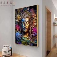 ราคา พระพุทธรูปสีพระพุทธรูปโปสเตอร์บ้านห้องนั่งเล่นวัดพระธรรมกายตกแต่งผนังของขวัญภาพจิตรกรรมฝาผนังพิมพ์ผ้าใบภาพจิตรกรรมฝาผนัง (21481958402)
