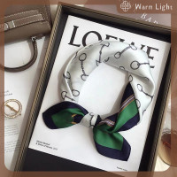 ราคา Warm Light แฟชั่นผ้าพันคอสี่เหลี่ยมพิมพ์ลายฮิญาบสำหรับผู้หญิงผ้าไหมซาตินผ้าโพกหัวมุสลิมที่คาดผมผ้าพันผ้าคลุมไหล่พันรอบ (22299086064)