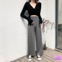 ราคา MYF มาใหม่ เสื้อยืดแขนยาวคอวีผูกเอว ผ้านิ่มเด้งยืด 2 สี มีไซส์ (10104108822)