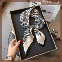 ราคา Warm Light แฟชั่นผ้าพันคอสี่เหลี่ยมพิมพ์ลายฮิญาบสำหรับผู้หญิงผ้าไหมซาตินผ้าโพกหัวมุสลิมที่คาดผมผ้าพันผ้าคลุมไหล่พันรอบ (22299086068)